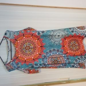 Xxl blu and orange tunic